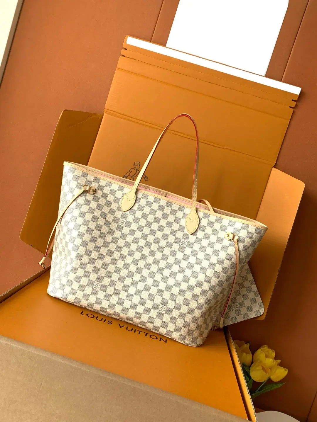Louis Vuitton Pink Neverfull Monogram Canvas Tote Bag product photo from LabelPicks