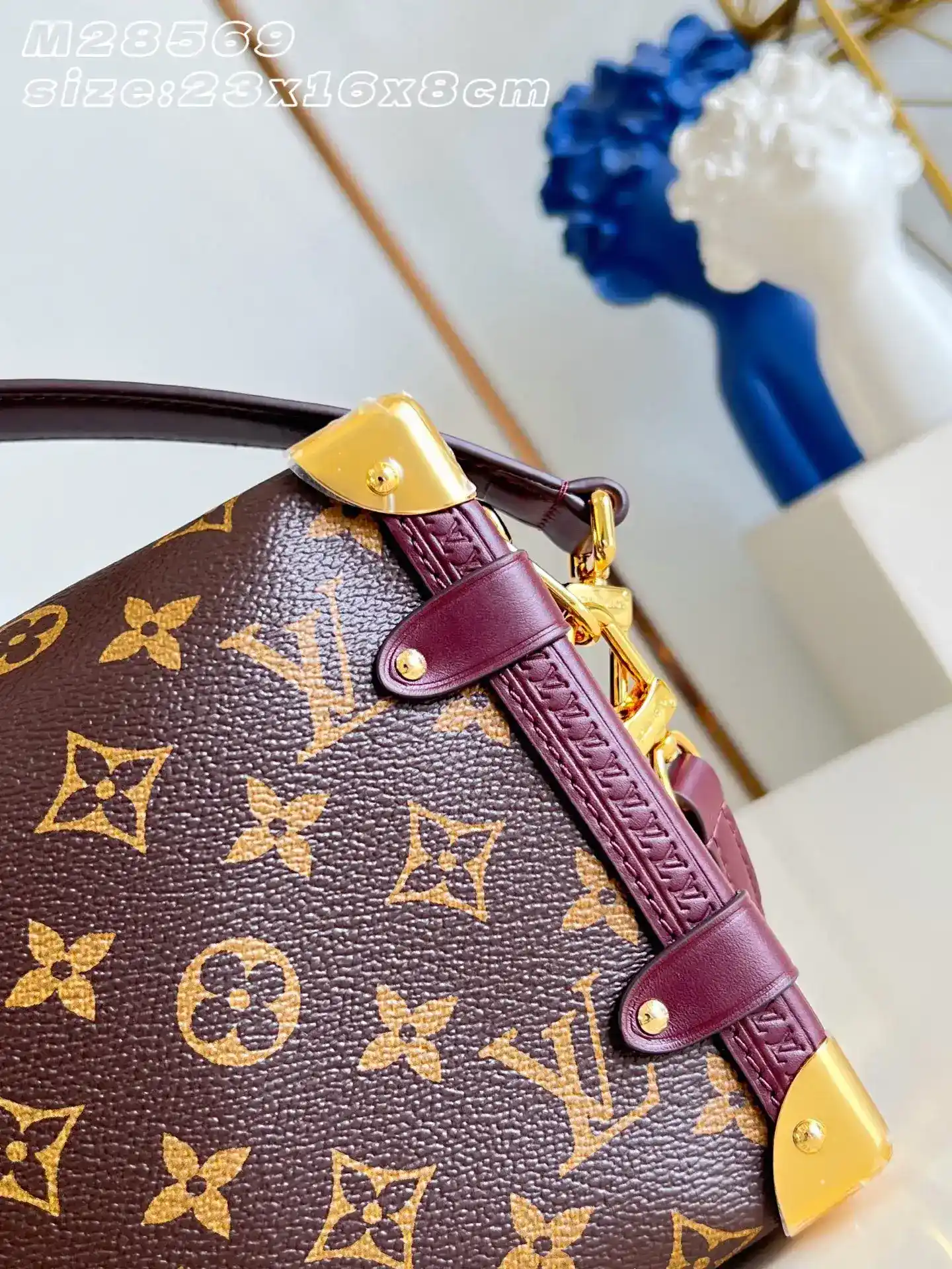 Louis Vuitton Red Canvas and Leather Top Handle Bag product photo from LabelPicks