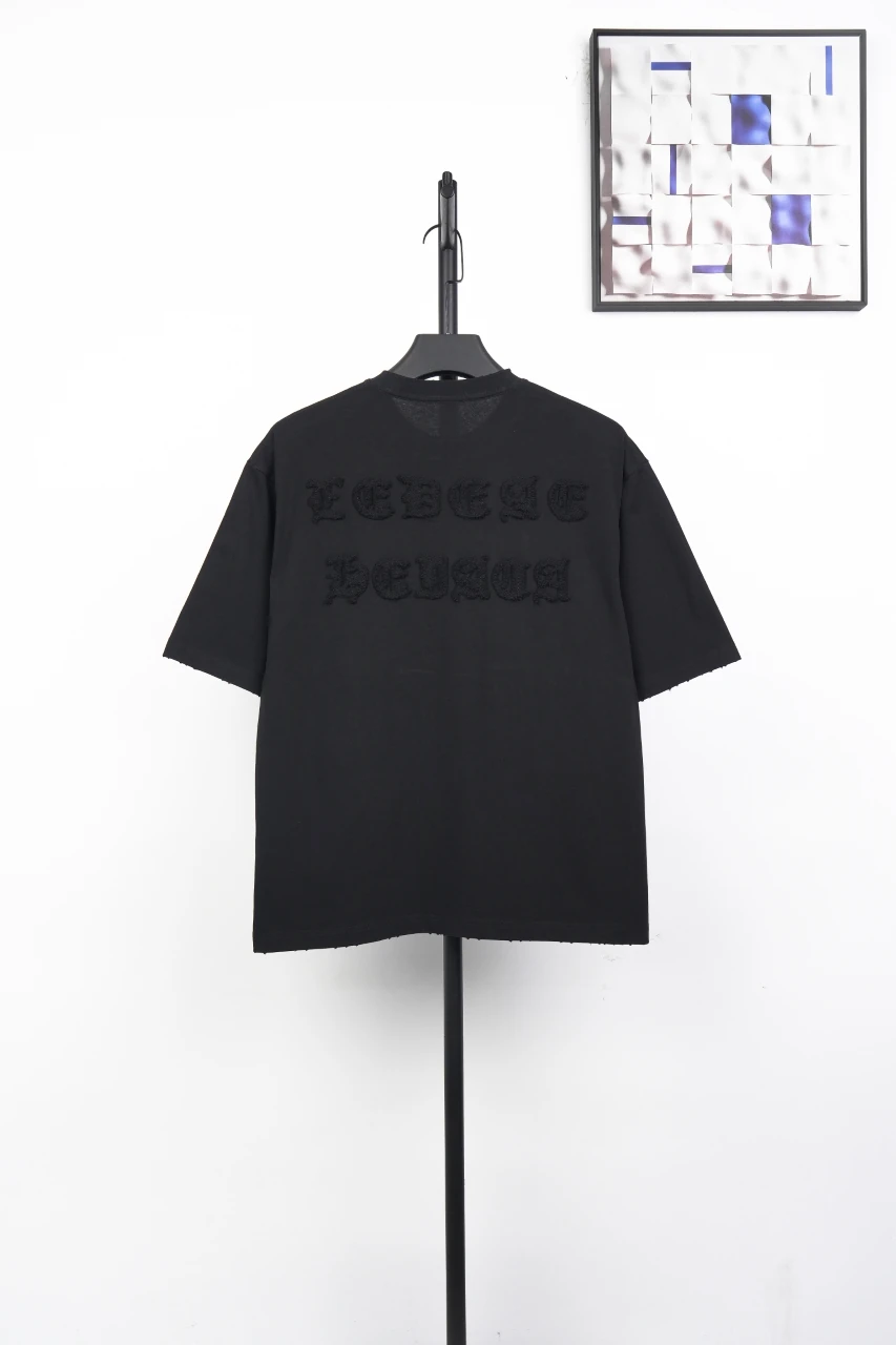 Chrome Hearts Black Embroidered Applique Crewneck T-Shirt product photo from LabelPicks