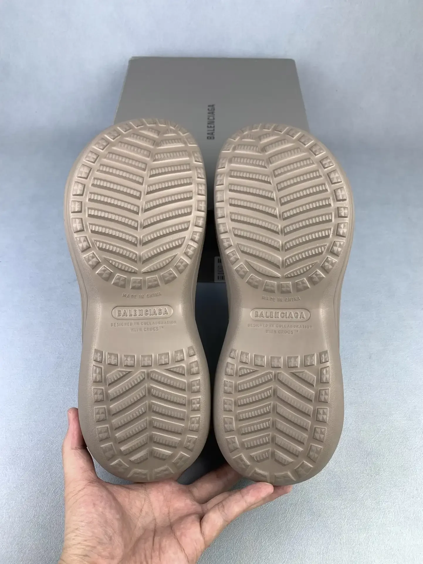 Balenciaga Pool Slide Sandal in Beige product photo from LabelPicks