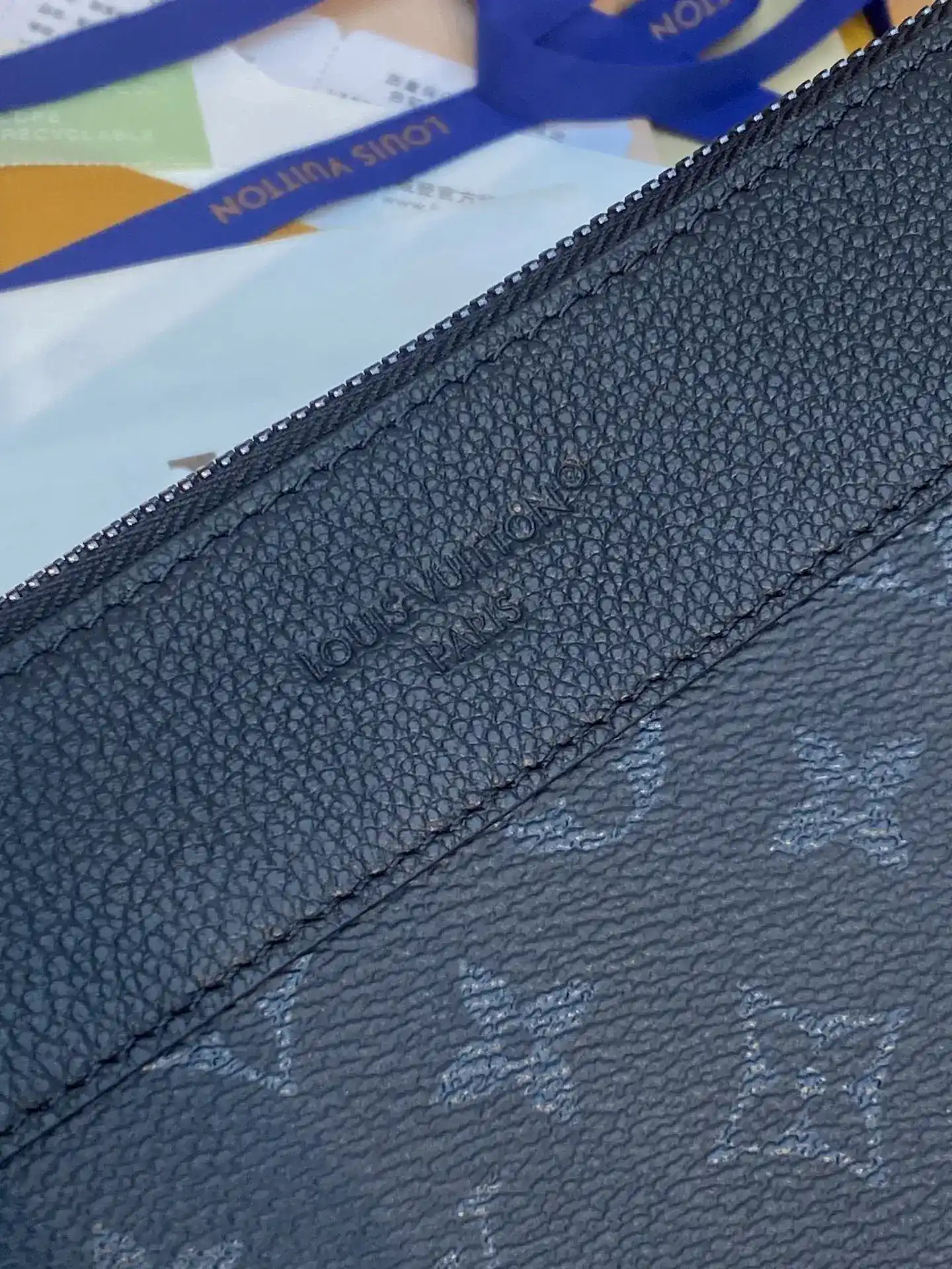 Louis Vuitton Black Pochette Canvas and Leather Clutch product photo from LabelPicks