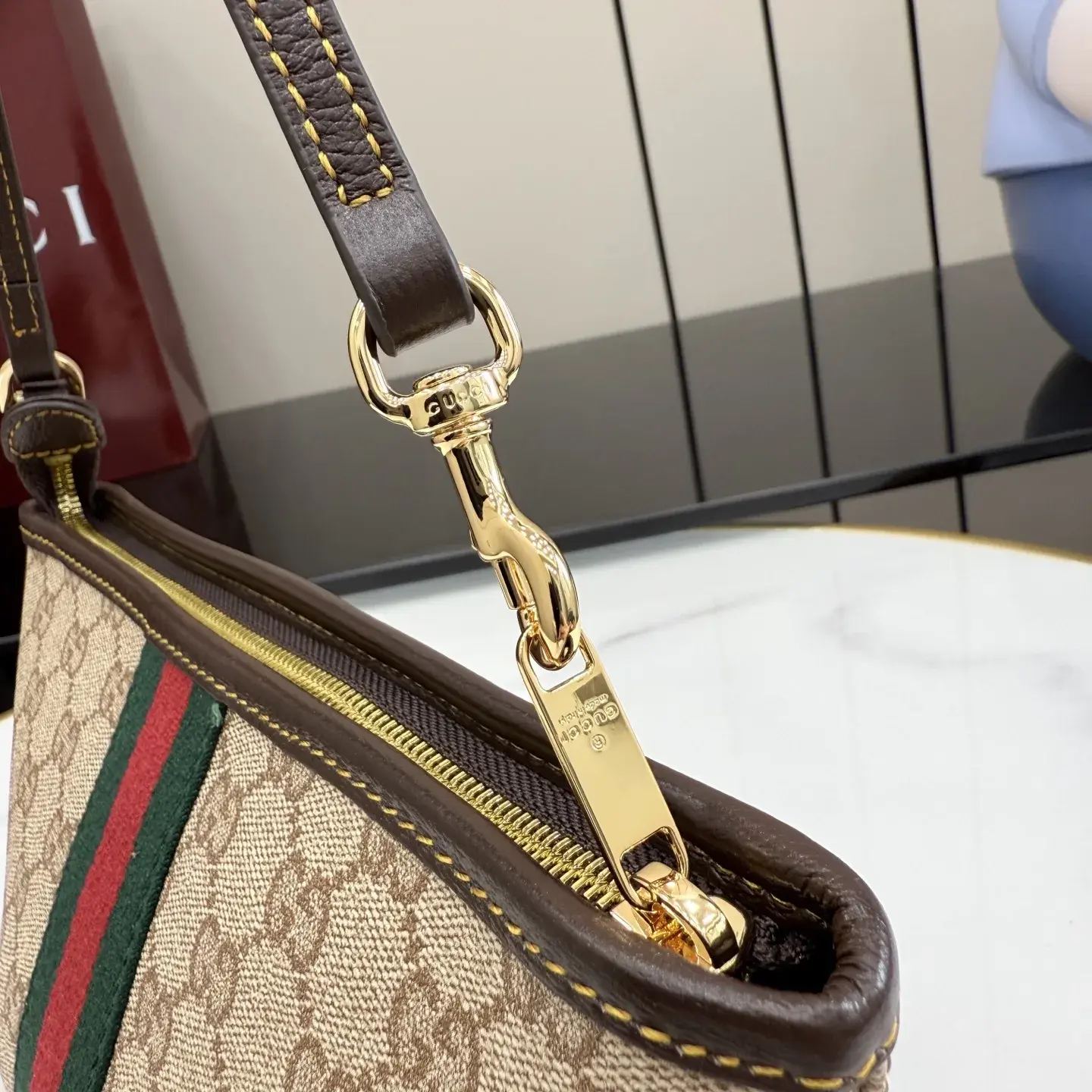 Gucci Generation Brown Canvas and Leather Shoulder Bag product photo from LabelPicks