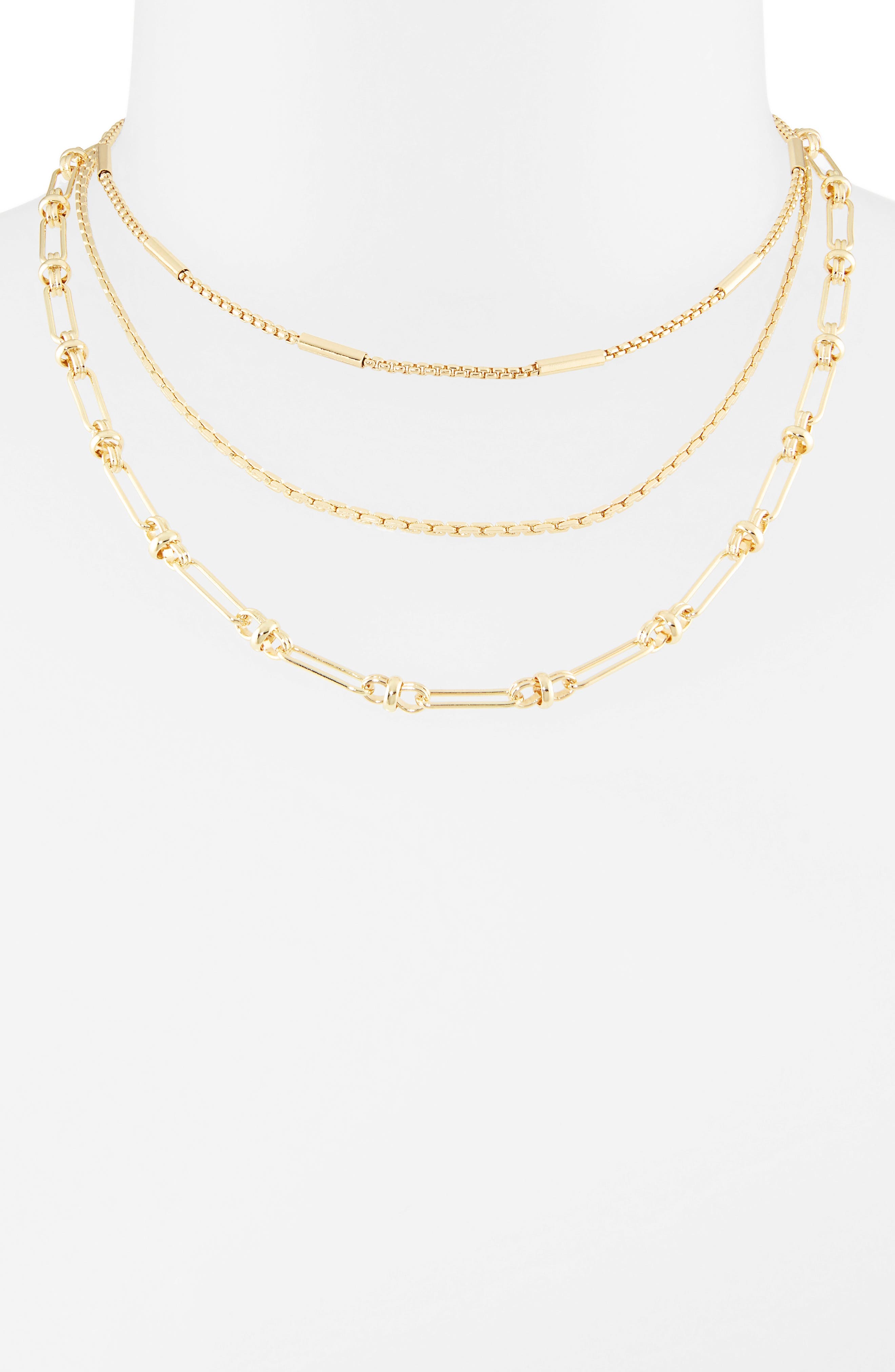 NORDSTROM RACK 3-Row Layered Necklace