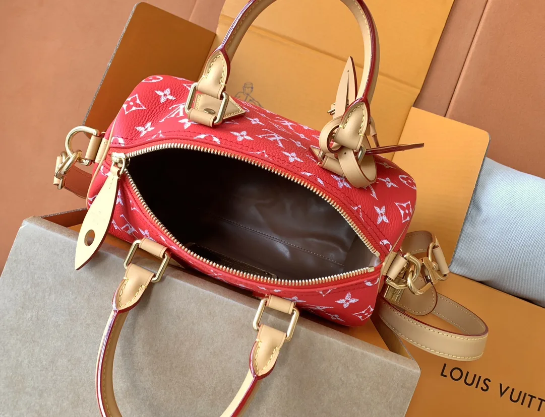 Louis Vuitton Red Calfskin Top Handle Bag product photo from LabelPicks