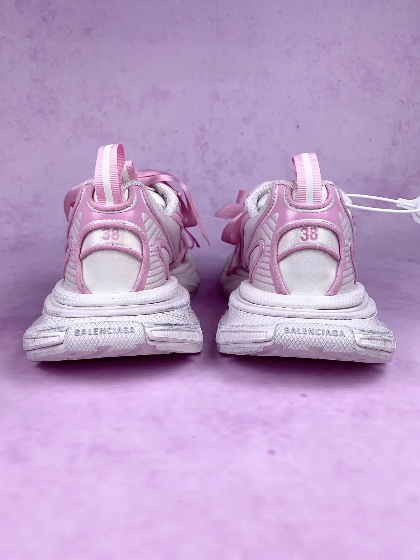 3XL Satin Bow Sneaker in Pink product photo from LabelPicks