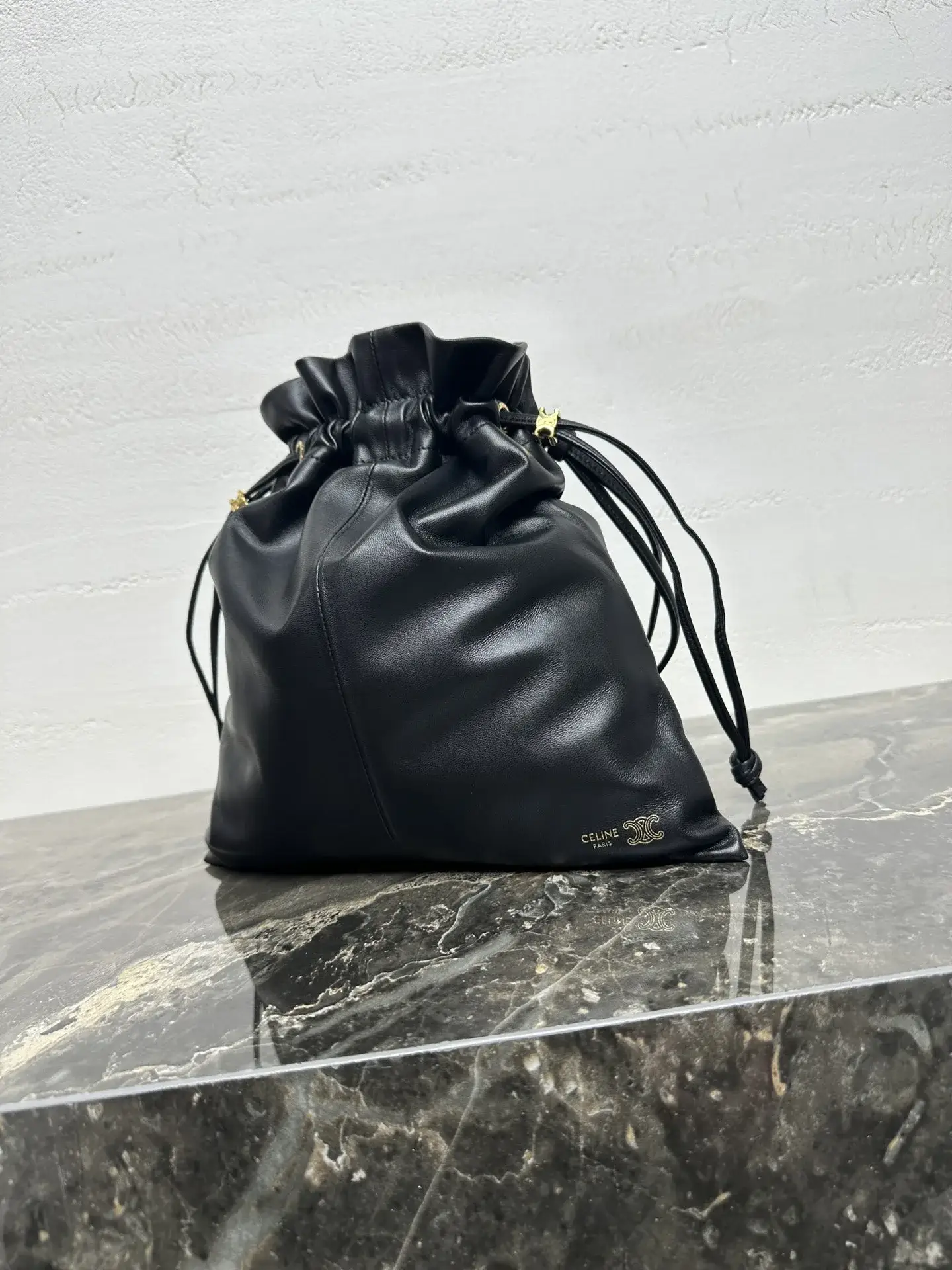 Celine Crystal Pouch Lambskin Bucket Bag product photo from LabelPicks