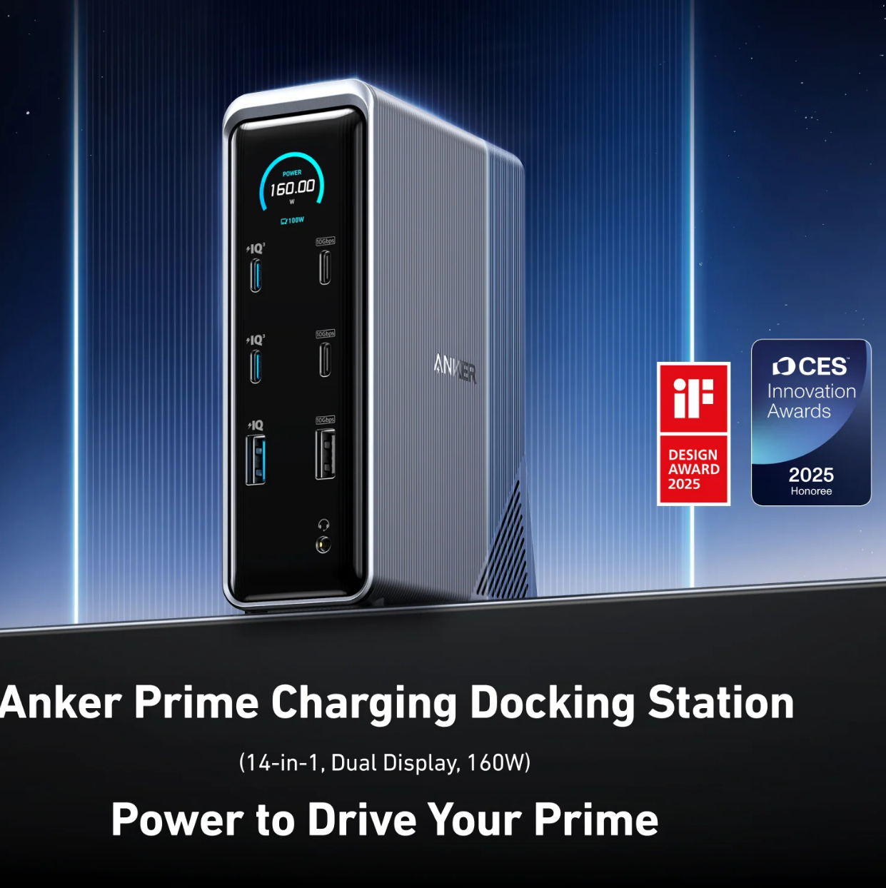 Anker Prime 14-in-1 Charger Docking Station 160W Max 4K Displays Brand New - GreshamTech