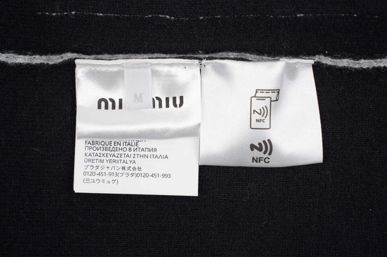 Miu Miu Grey Cashmere Feel Hooded Cardigan product photo from LabelPicks