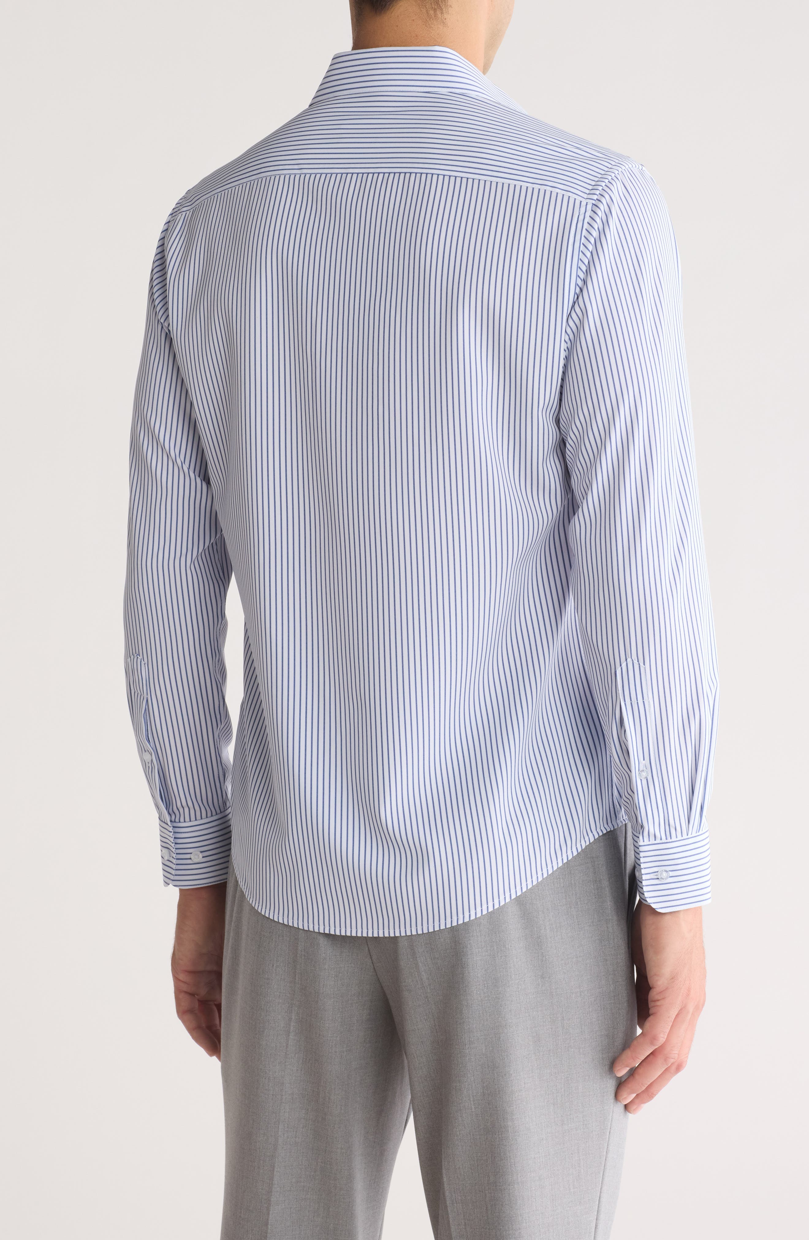 Nautica Slim Fit Stripe Dress Shirt