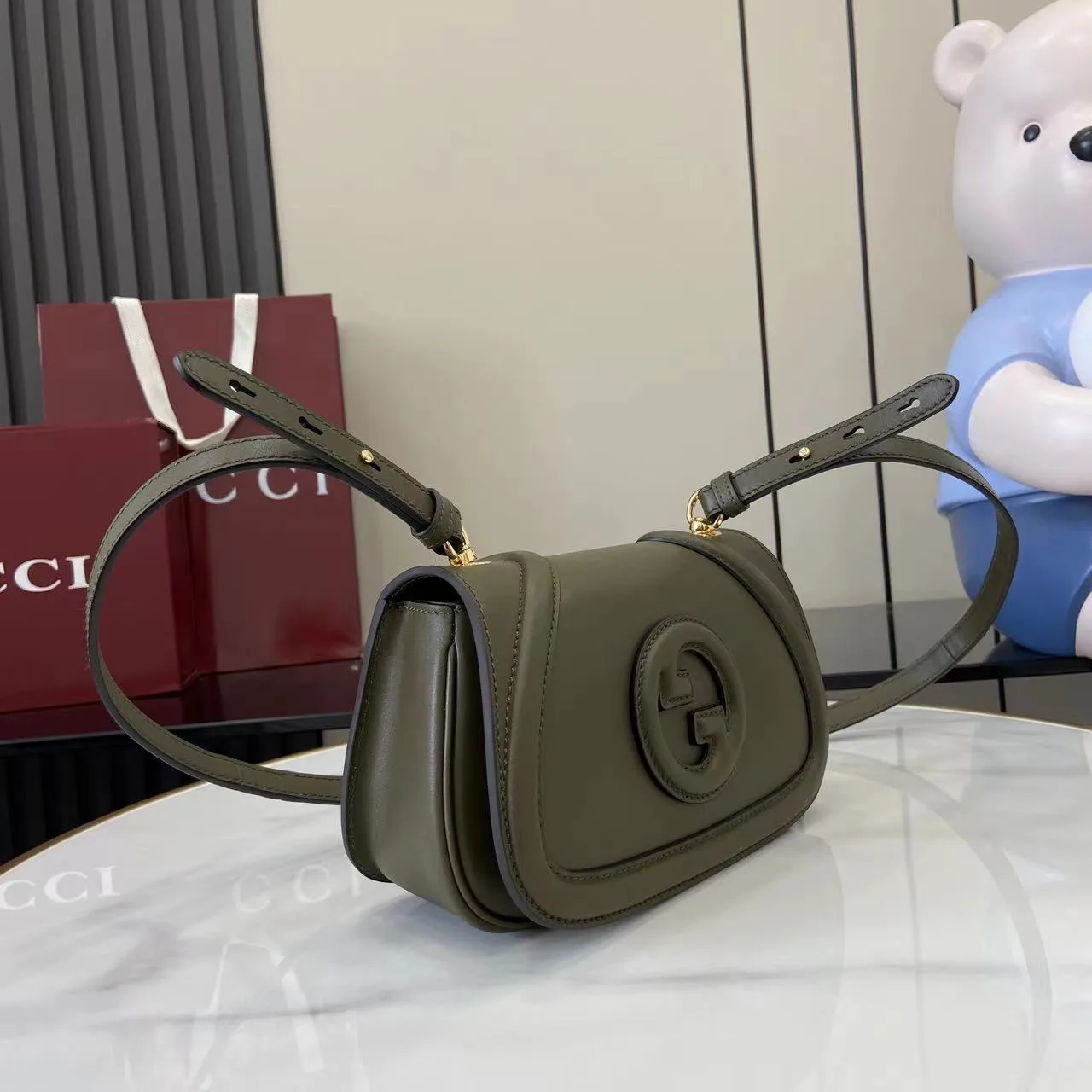 Gucci Green GG Supreme Canvas Crossbody Bag product photo from LabelPicks
