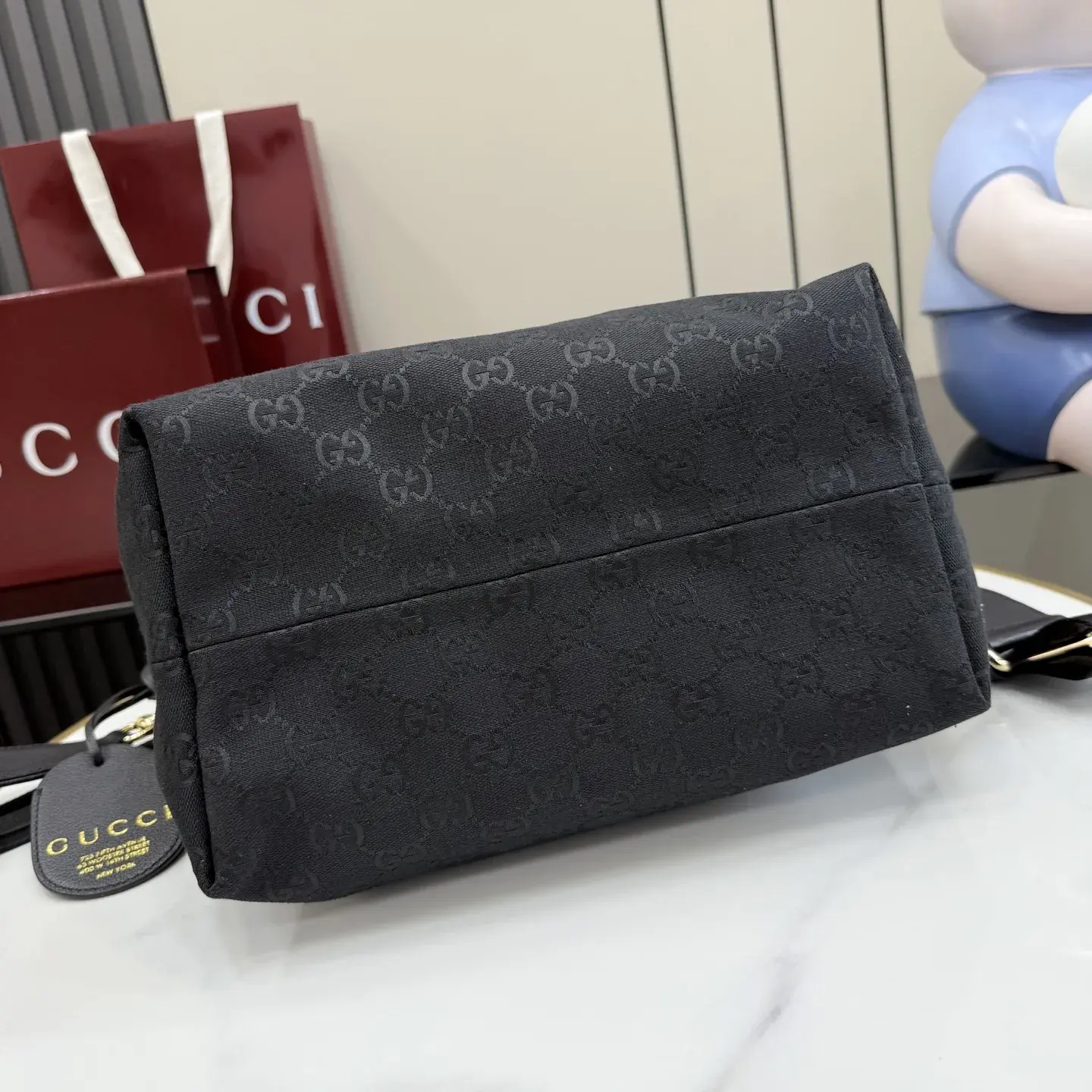 Gucci Black Canvas and Leather Shoulder Bag product photo from LabelPicks