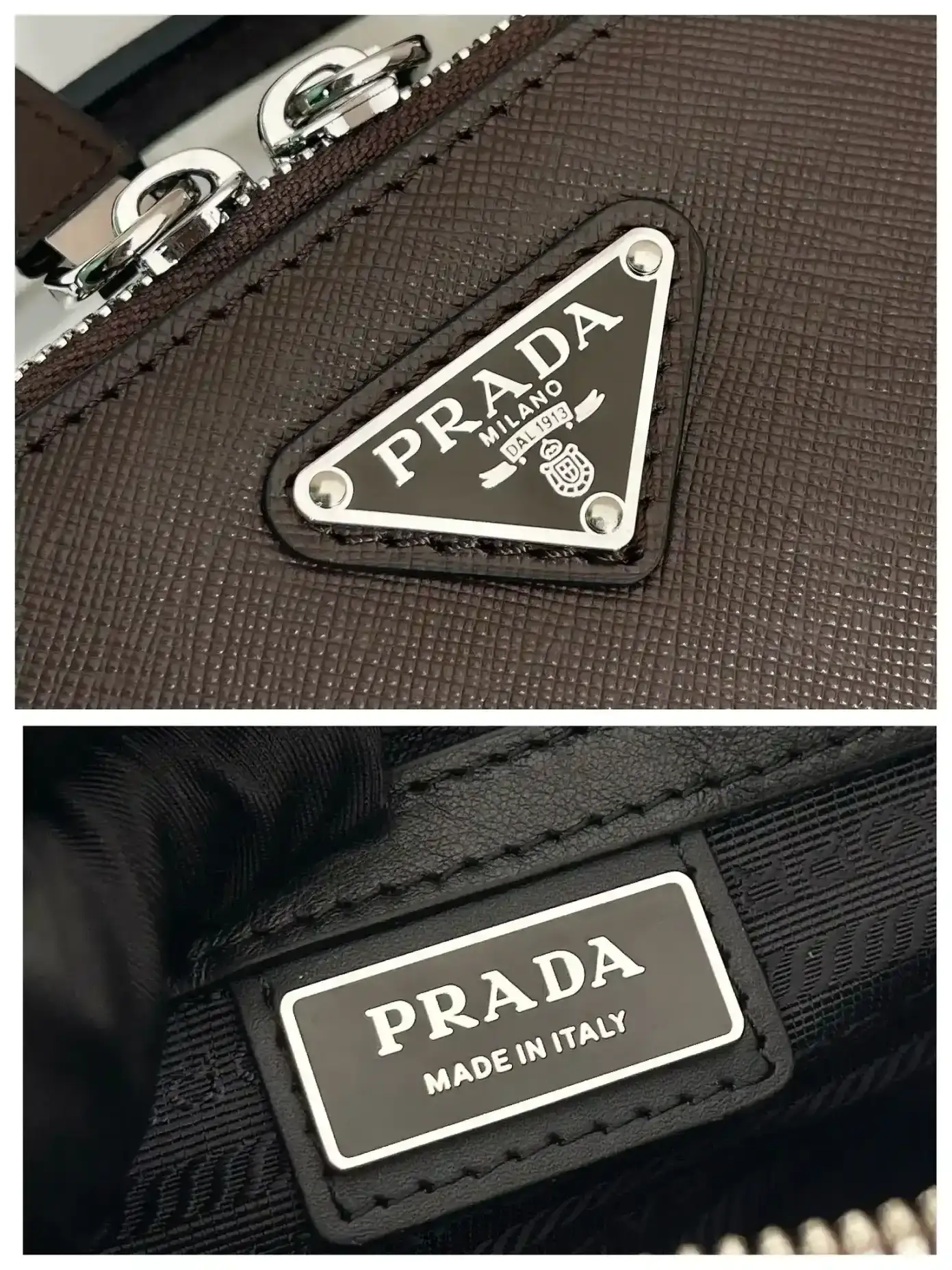 Prada Grained Leather Shoulder Bag product photo from LabelPicks