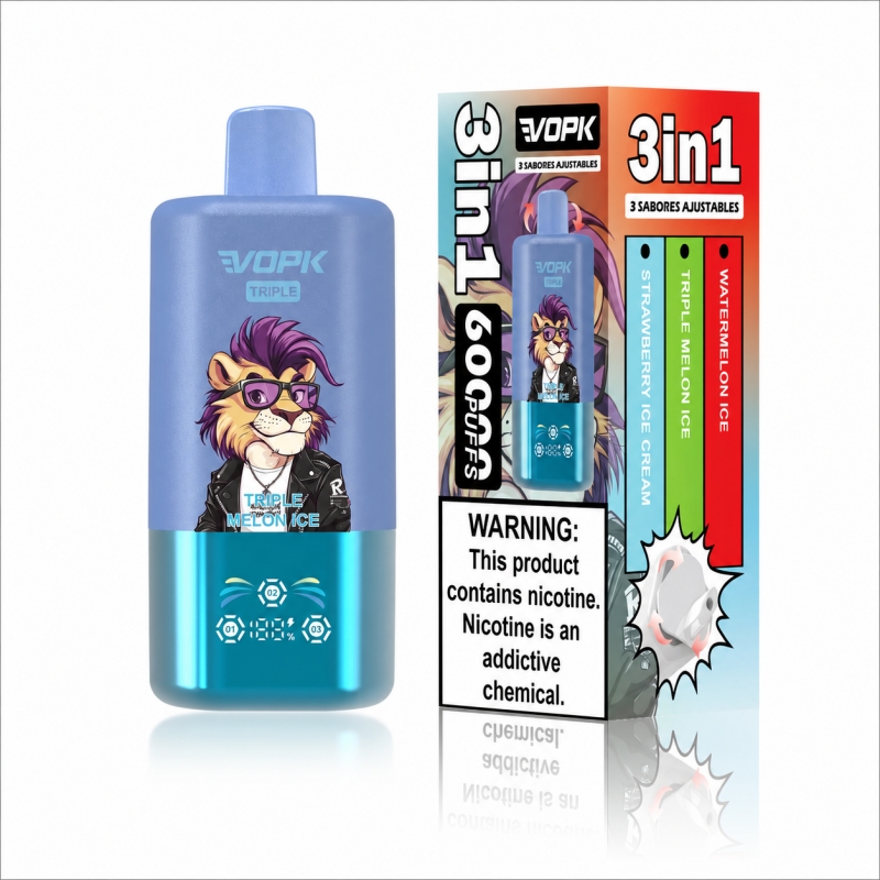 VOPK Triple 60000  Puffs 3-in-1 Disposable Vape