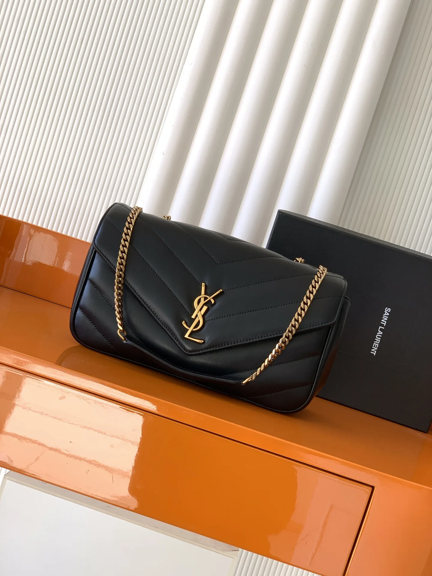 Saint Laurent Loulou Black Lambskin Shoulder Bag product photo from LabelPicks