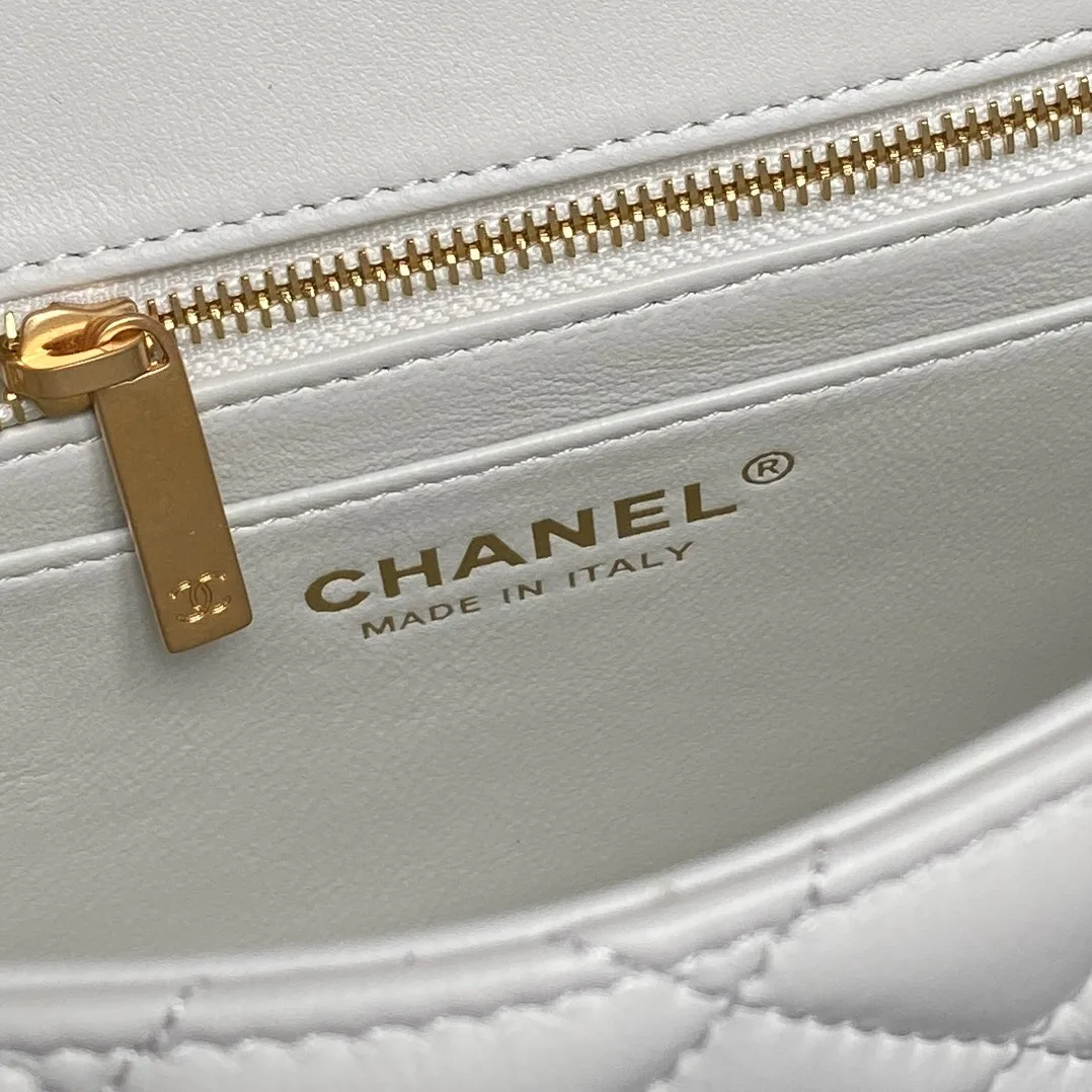 Chanel Gold Classic Flap Lambskin Shoulder Bag product photo from LabelPicks