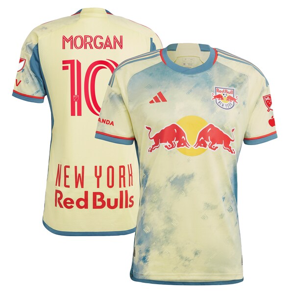 Lewis Morgan New York Red Bulls adidas 2024 Daniel Patrick Kit Authentic Jersey - Yellow