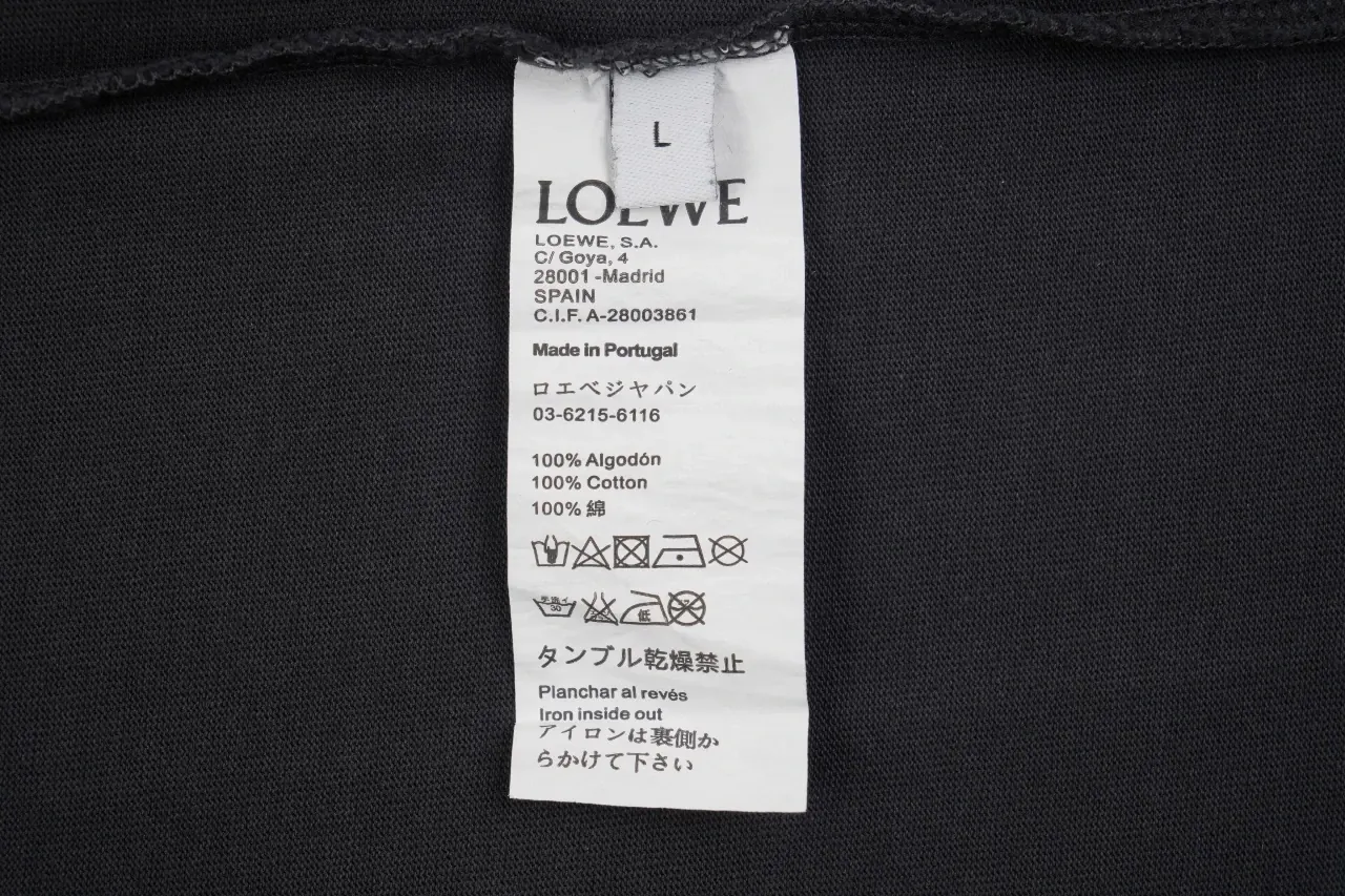 LOEWE Black Pocket T-Shirt with Tonal Anagram product photo from LabelPicks