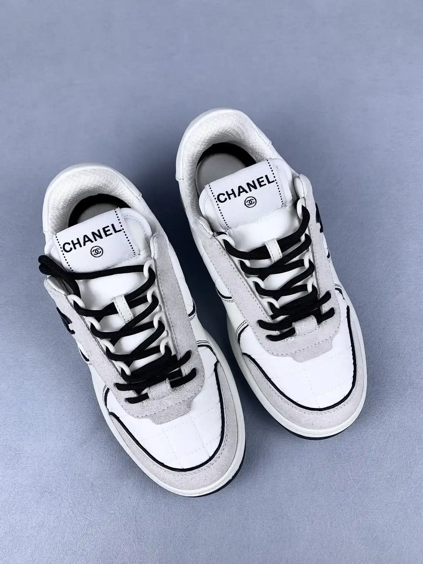 CHANEL Sneakers Fabric, Suede Calfskin & Calfskin product photo from LabelPicks