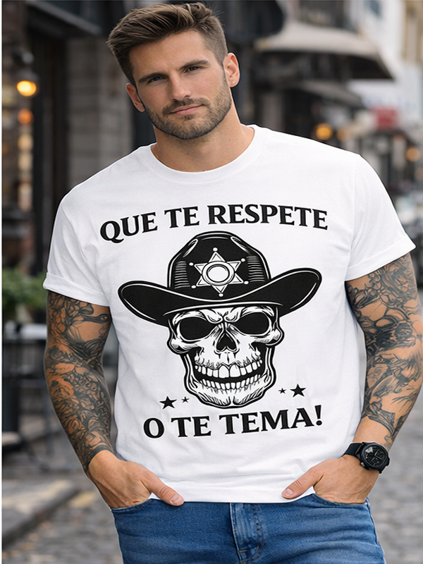 Remera “Respeto o Miedo” – Calle y Calavera