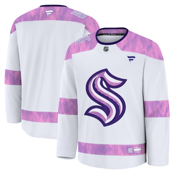 Seattle Kraken  2024 Hockey Fights Cancer Practice Jersey - White