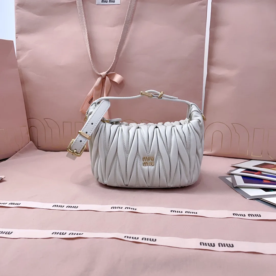 Miu Miu Matelasse Satin Shoulder Bag product photo from LabelPicks