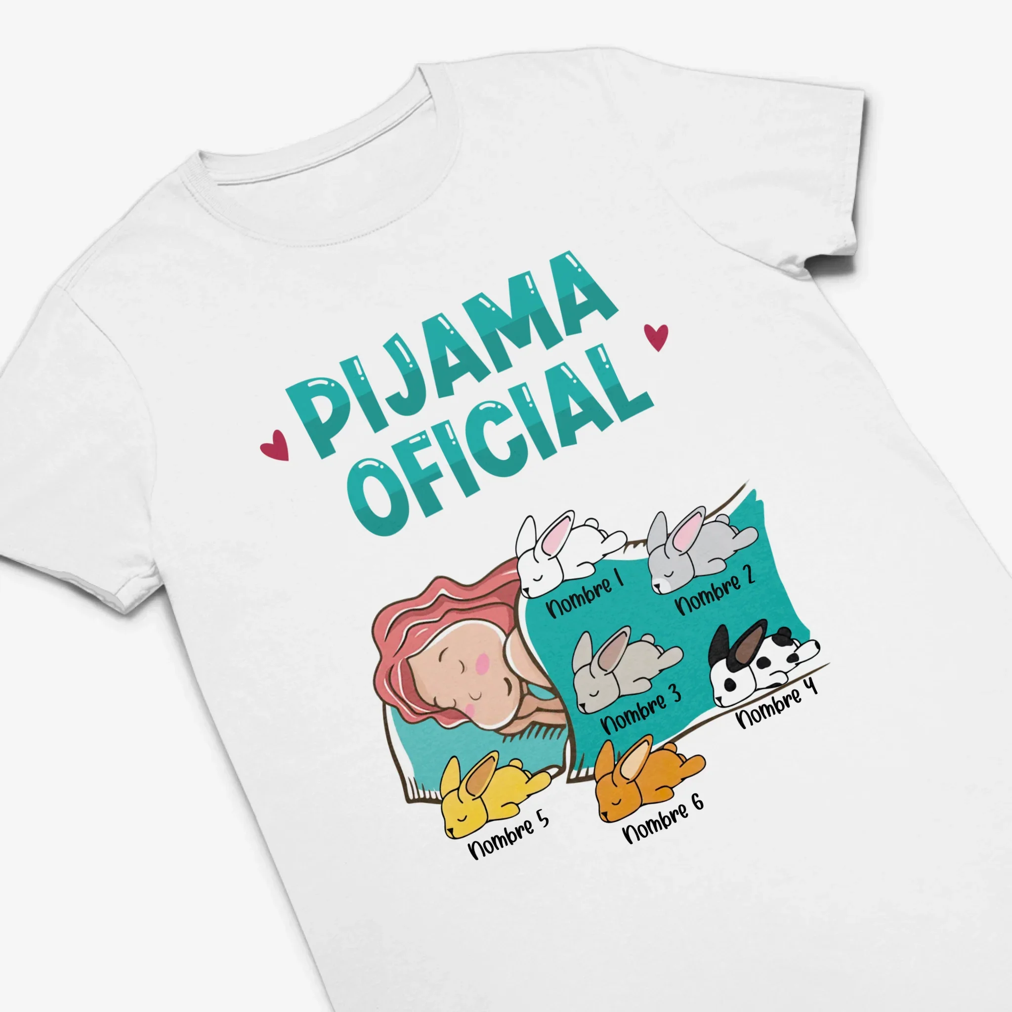 Pijama oficial, Personalizable Camiseta unisex para los amantes de los conejos