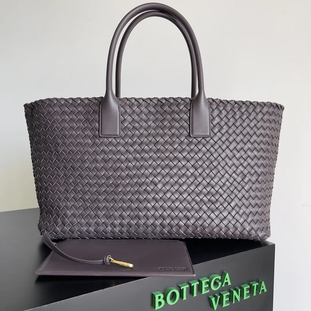 Bottega Veneta Intrecciato Woven Leather Cabat Tote Bag product photo from LabelPicks