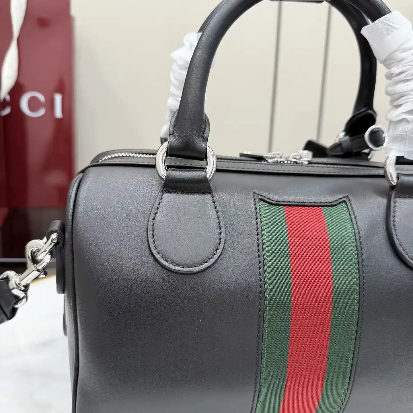 Gucci Black Quilted Leather Top Handle Bag product photo from LabelPicks