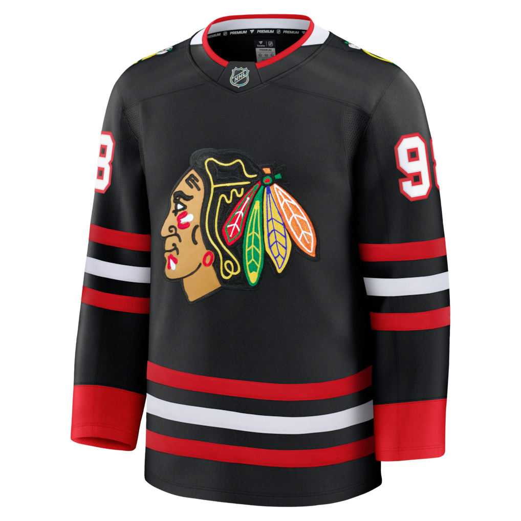Connor Bedard Chicago Blackhawks Alternate Premium Jersey - Black