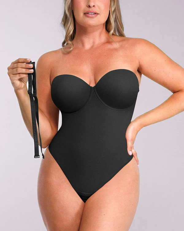 Strapless Thong Bodysuit