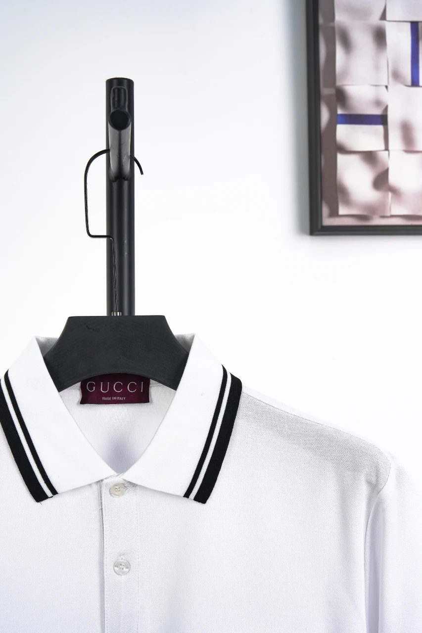 GUCCI White Mini GG Pocket Polo Shirt product photo from LabelPicks