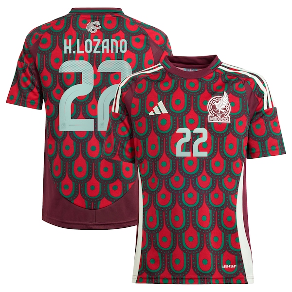 Hirving Lozano Mexico National Team adidas Youth 2024 Home Replica Player Jersey - Green/Green
