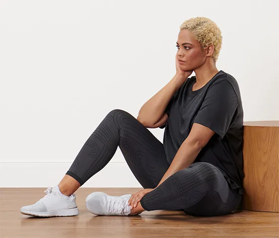 Wende-Sporttight, schwarz