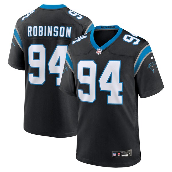 A'Shawn Robinson Carolina Panthers Nike  Game Jersey -  Black