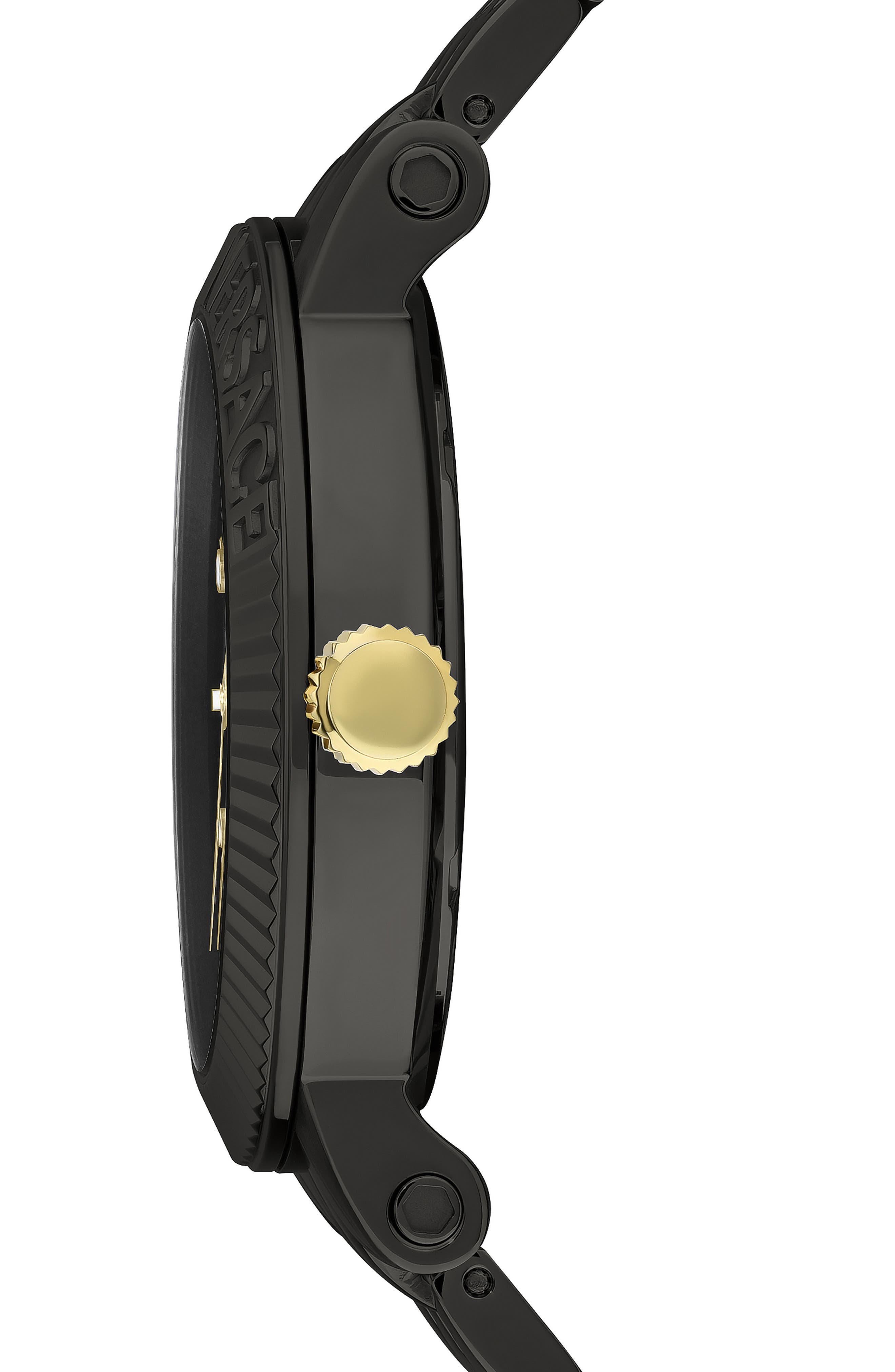 Versace V-Classic Three-Hand Quartz Bracelet Watch, 42mm