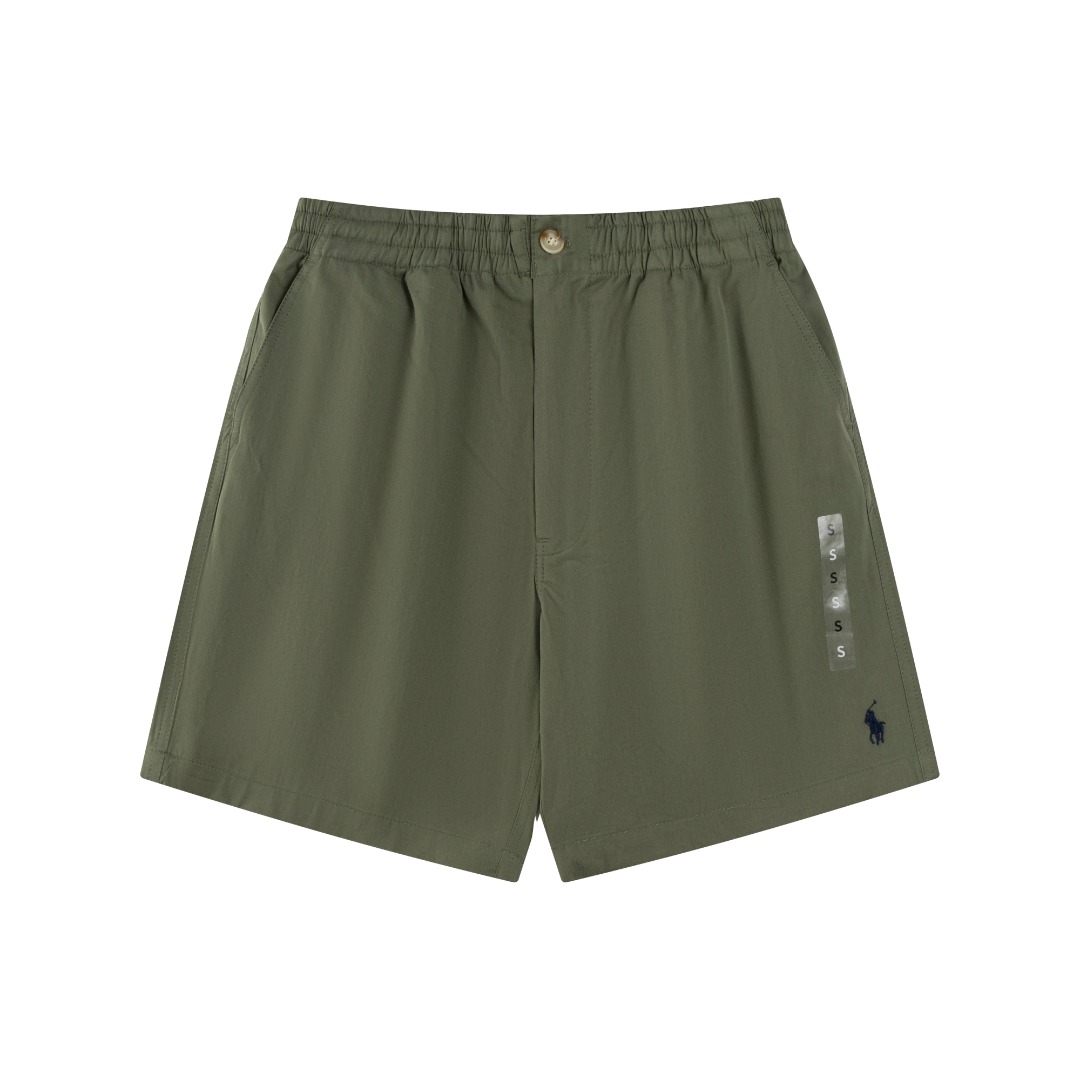 0618 High waist A-line nylon shorts