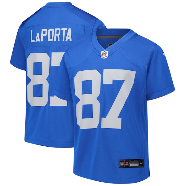 Sam LaPorta Detroit Lions Nike Youth Alternate Game Jersey -  Blue