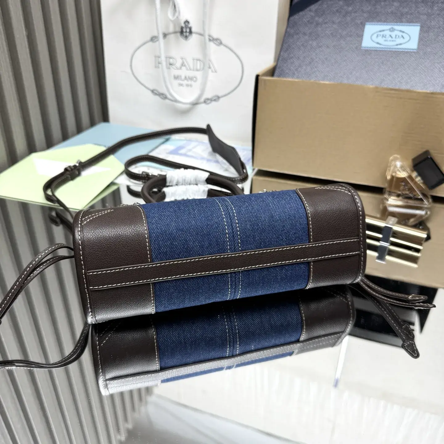 Prada Calfskin Bonnie Top Handle Bag product photo from LabelPicks
