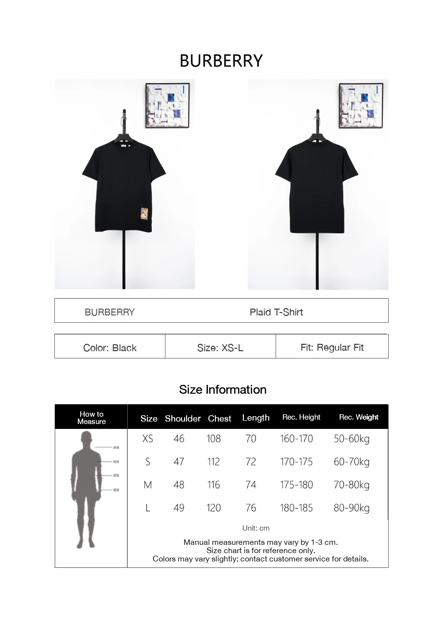 Burberry Black Check Equestrian Knight Patch T-Shirt product photo from LabelPicks