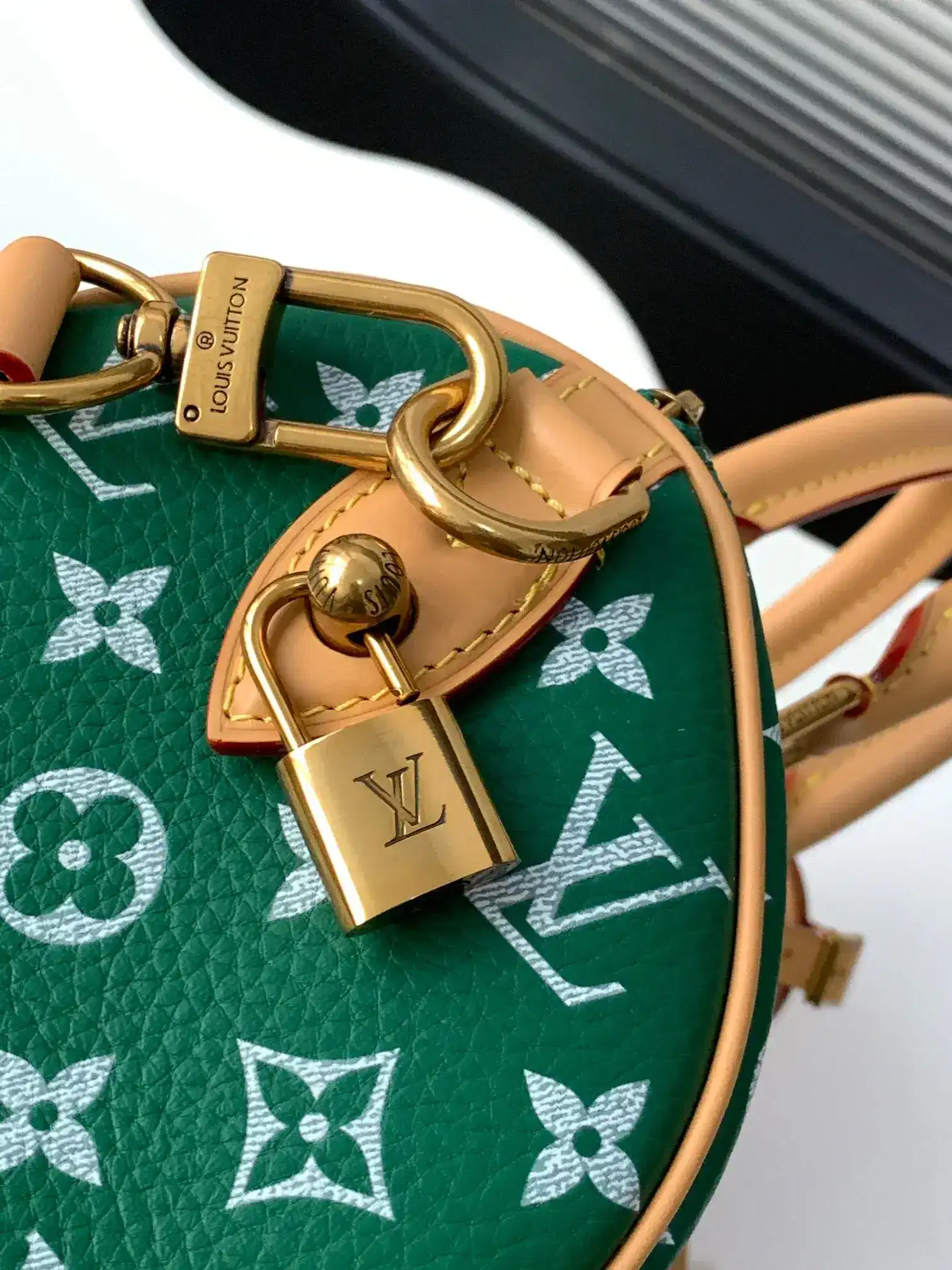 Louis Vuitton Green Speedy Lambskin Top Handle Bag product photo from LabelPicks