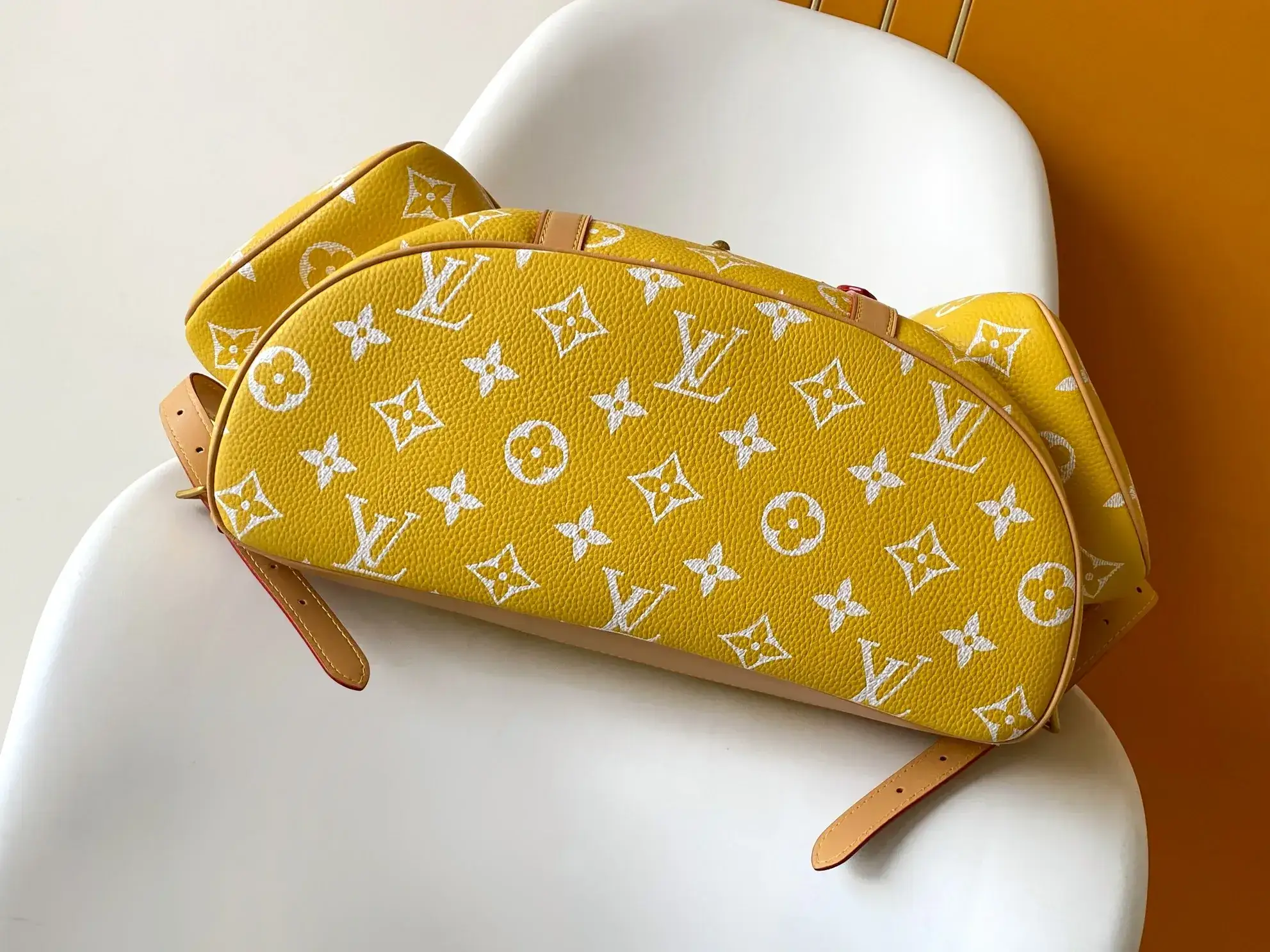 Louis Vuitton Christopher Yellow Monogram Canvas Backpack product photo from LabelPicks