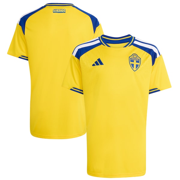 Sweden National Team adidas Youth FIFA x World Cup 2026 Home Replica Jersey - Yellow