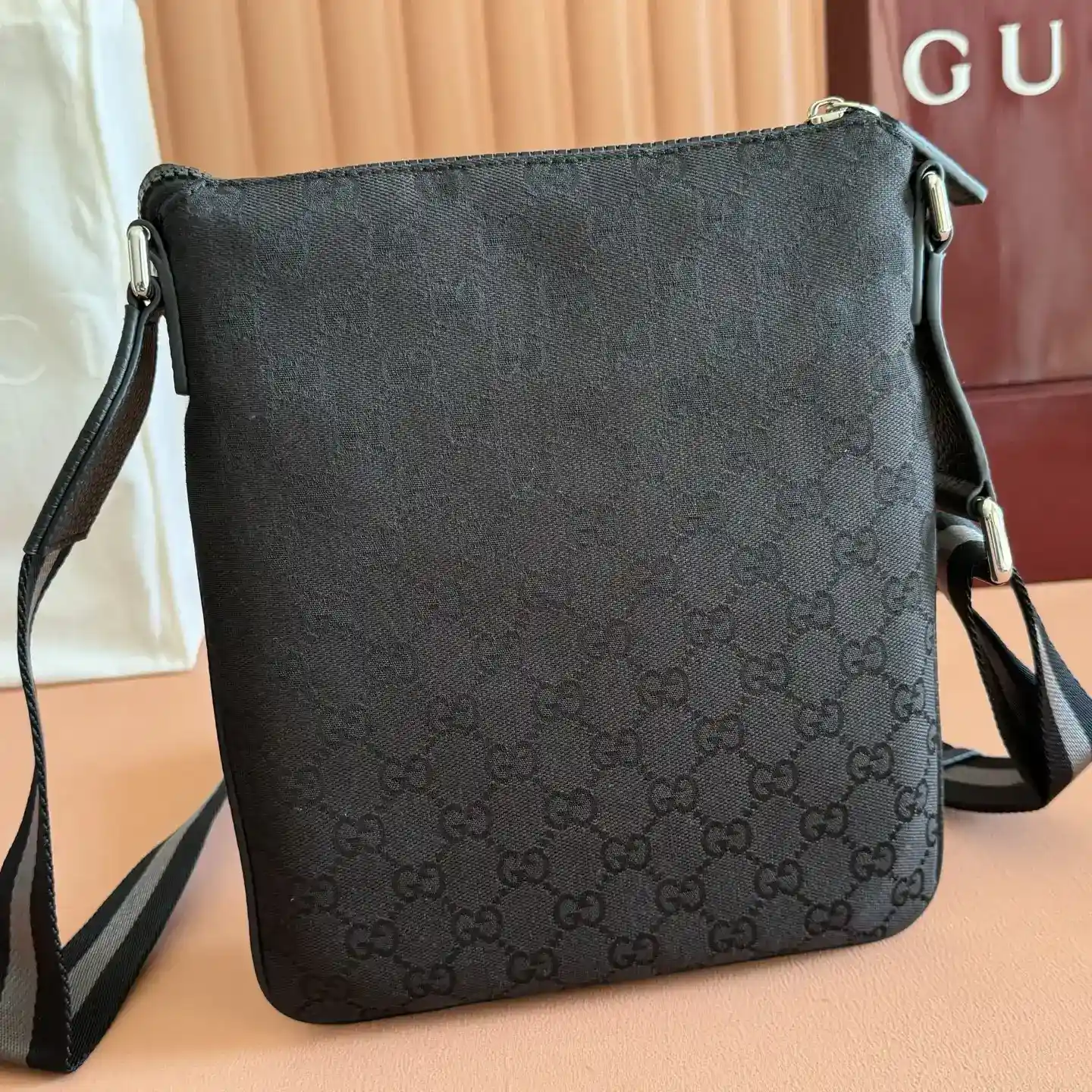 Gucci Canvas and Leather Crossbody Bag product photo from LabelPicks
