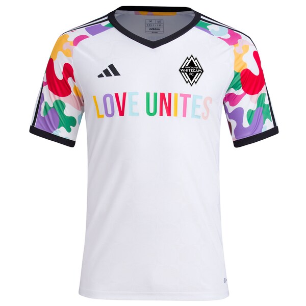 Vancouver Whitecaps FC adidas 2024 Pride Pre-Match Top - White