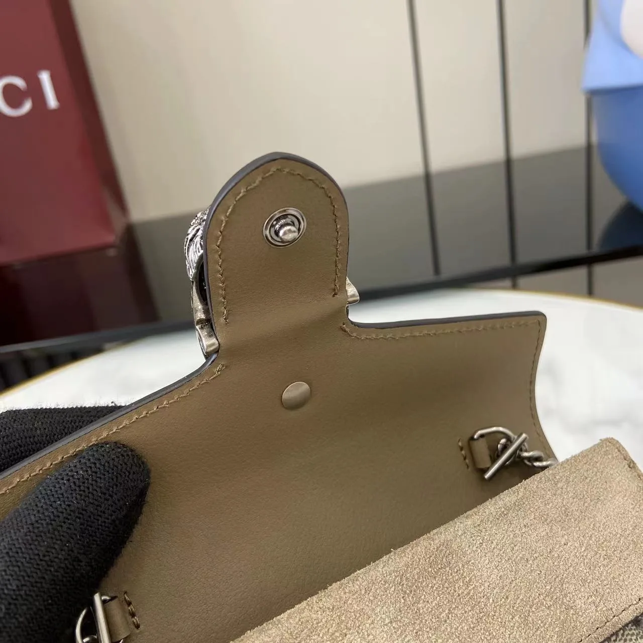 Gucci Dionysus Canvas and Suede Crossbody Bag product photo from LabelPicks