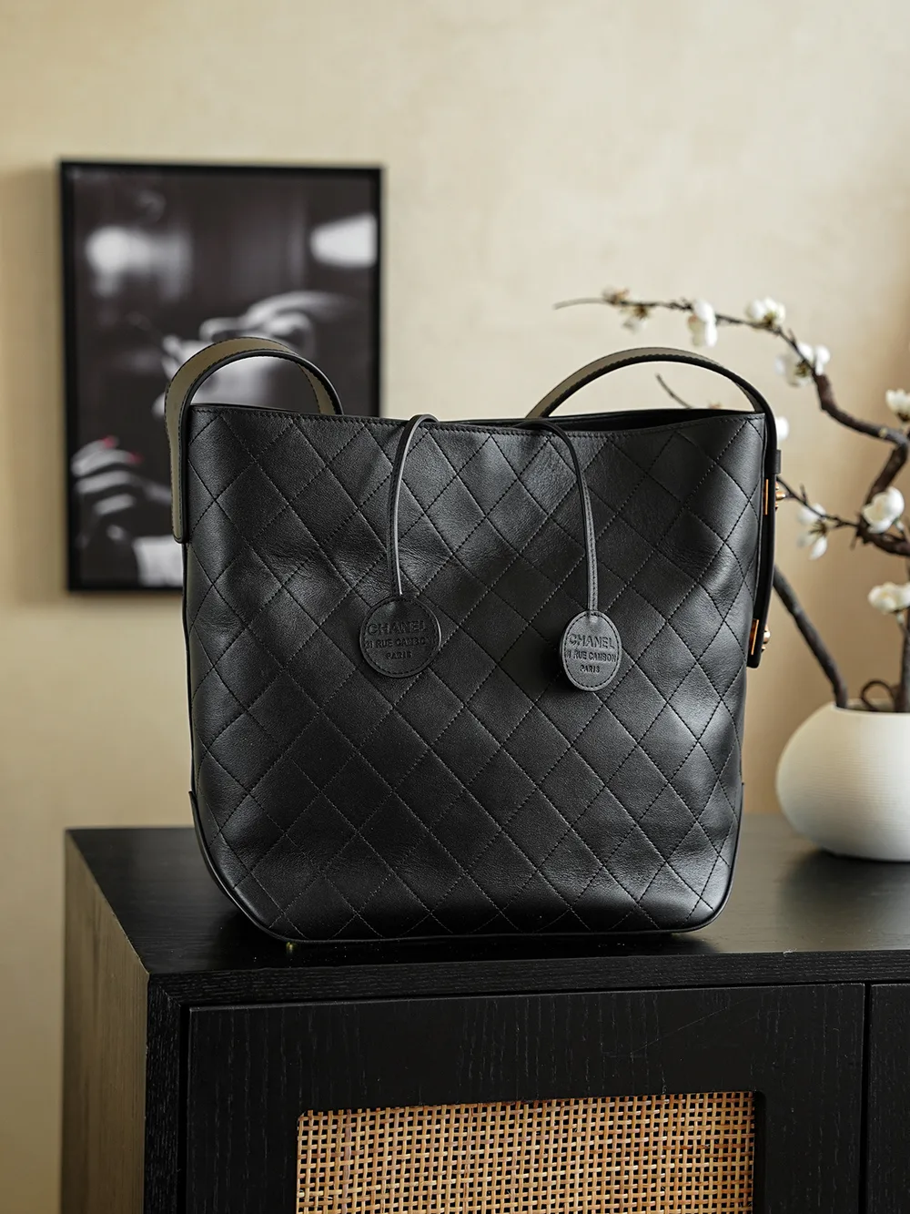 Chanel Black Quilted Leather Shoulder Bag product photo from LabelPicks