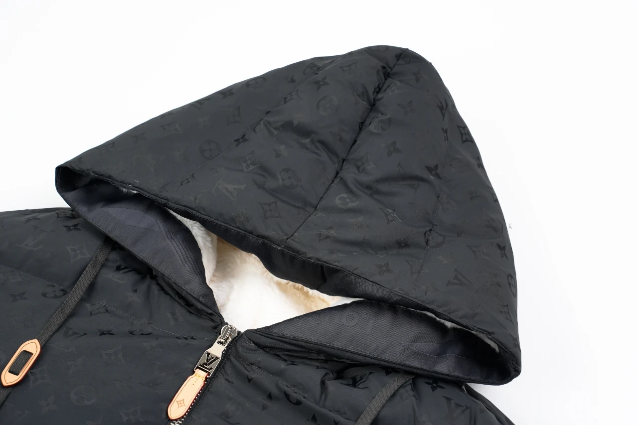 Louis Vuitton Black Ski Print Hooded Padded Jacket product photo from LabelPicks