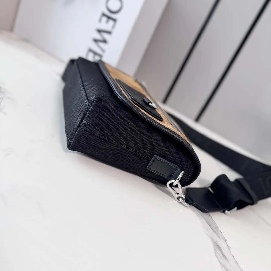 Loewe Canvas and Suede Crossbody Bag product photo from LabelPicks