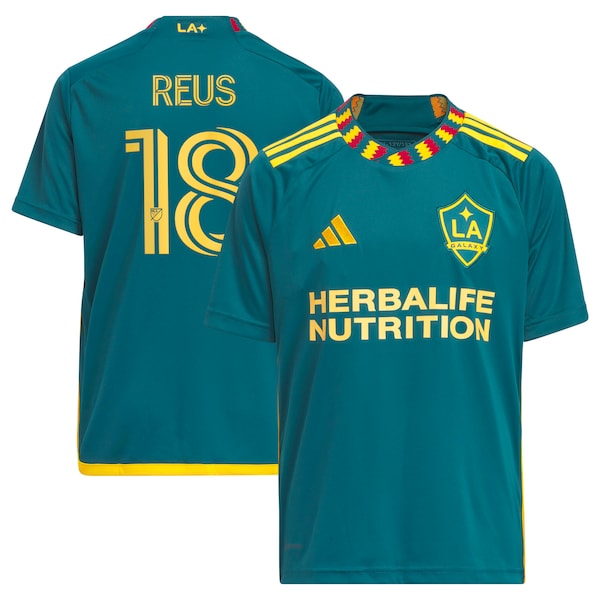 Marco Reus LA Galaxy adidas Youth 2024 LA Kit Replica Player Jersey - Green