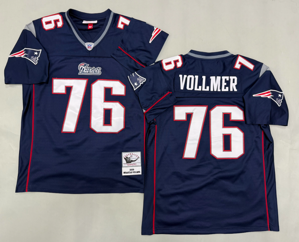 Marcus Vollmer New England Patriots Authentic Throwback Retired Player Jersey